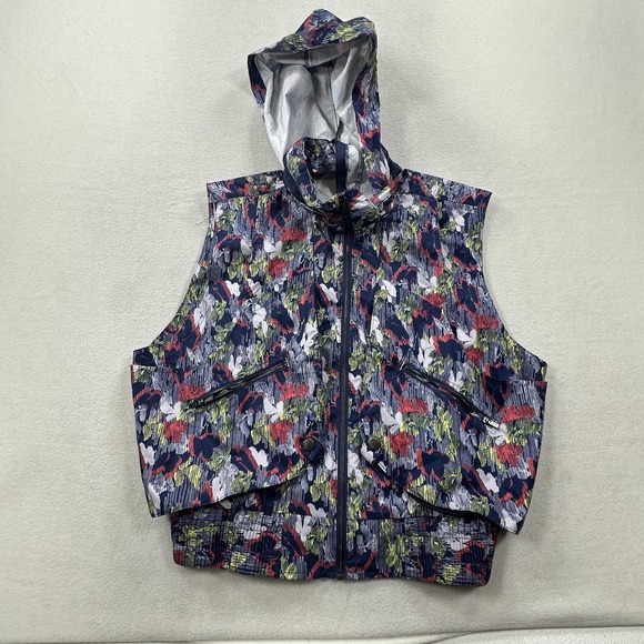 Free People Movement Jacket Womens Medium Multicolor Floral Off The Grid Vest - Picture 1 of 10